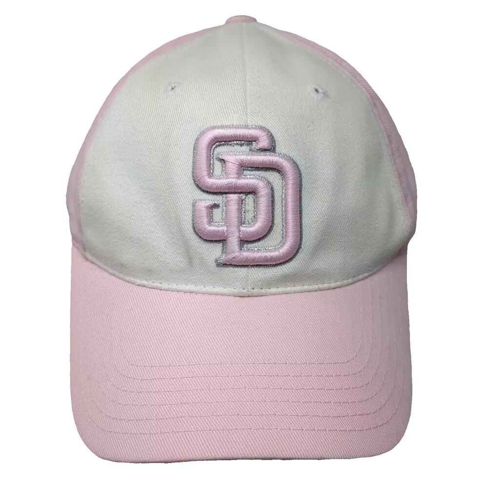 San Diego Padres MLB T.E.I. Pink White Baseball Cap One Size Embroidered SD Logo
